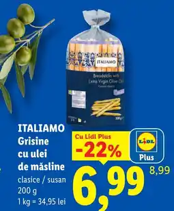 Lidl Itali amo grisine cu ulei de măsline Ofertă