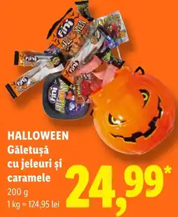 Lidl Halloween Găletușă cu jeleuri și caramеле Ofertă