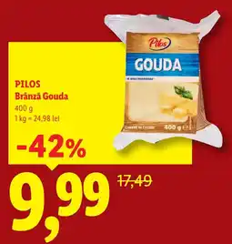 Lidl Pilos brânză gouda Ofertă