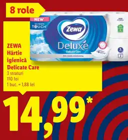 Lidl Zewa hârtie igienică delicate care Ofertă
