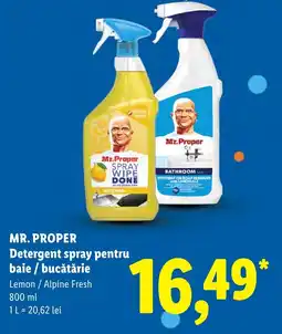 Lidl Mr. Proper Detergent spray pentru baie / bucătărie Ofertă