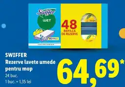 Lidl Swiffer reserve lavete umede pentru mop Ofertă