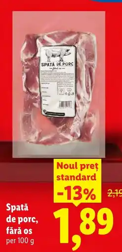 Lidl Spată de porc, fără os Ofertă