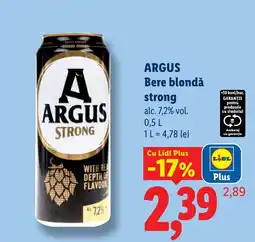 Lidl Argus bere blondă strong Ofertă