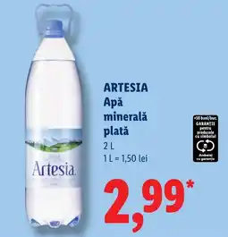 Lidl Artesia apă minerală plată Ofertă