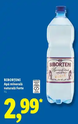 Lidl Biborteni apă minerală naturală forte Ofertă