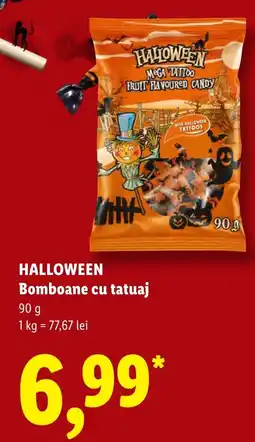 Lidl Halloween bomboane cu tatuaj Ofertă