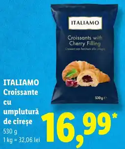 Lidl Itali amo croissante cu umplutură de cireșe Ofertă