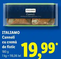 Lidl Italiamo cannoli cu cremă de fistic Ofertă