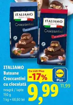 Lidl Itali amo batoane croccantini cu ciocolata Ofertă