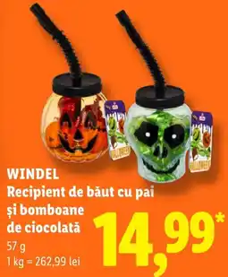 Lidl Windel recipient de băut cu pai și bomboane de ciocolată Ofertă