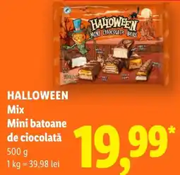 Lidl Halloween mix mini batoane de ciocolata Ofertă