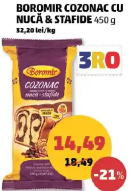 Penny Boromir cozonac cu nucă & stafide Ofertă