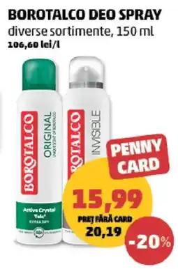 Penny Borotalco deo spray Ofertă