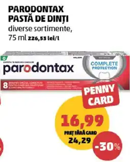 Penny Parodontax pastă de dinți Ofertă