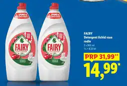 Lidl Fairy detergent lichid vase rodie Ofertă