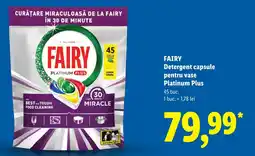 Lidl Fairy detergent capsule pentru vase platinum plus Ofertă