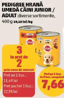 Penny Pedigree hrană umedă câini junior / adult Ofertă