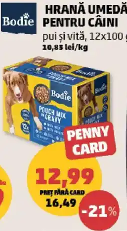 Penny Bodie hrană umedă pentru câini pui și vită Ofertă