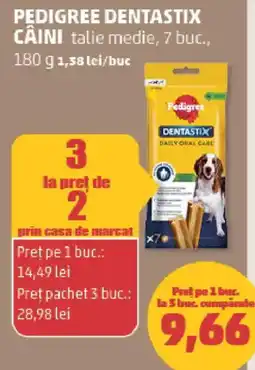Penny Pedigree dentastix câini Ofertă