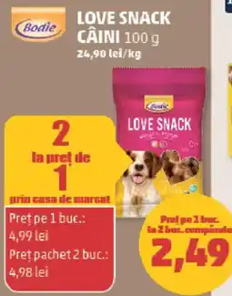 Penny Bodie love snack câini Ofertă