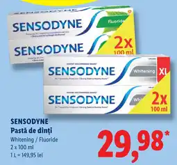 Lidl Sensodyne pastă de dinți Ofertă