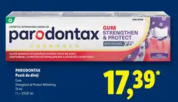 Lidl Parodontax pastă de dinți gum strengthen & protect whitening Ofertă
