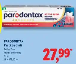Lidl Parodontax Active Gum Repair Whitening Ofertă