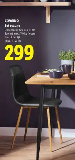 Lidl Livarno set scaune Ofertă