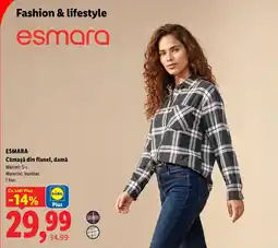 Lidl esmara cămașă din flanel, damă Ofertă