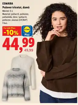 Lidl Esmara pulover tricotat damă Ofertă