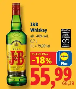 Lidl J&B Whiskey Ofertă
