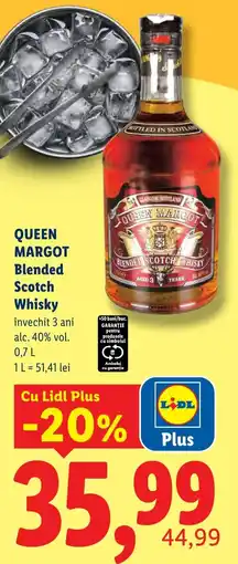 Lidl Queen Margot Blended Scotch Whisky Ofertă