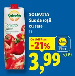 Lidl Solevita suc de roșii cu sare Ofertă