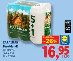 Lidl Caraiman Bere blondă Ofertă