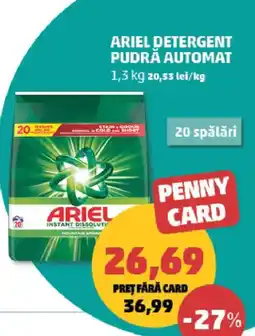 Penny Ariel detergent pudră automat Ofertă