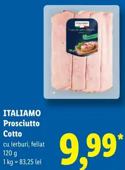 Lidl Itali amo prosciutto cotto Ofertă