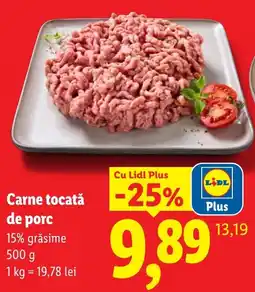 Lidl Lidl carne tocată de porc Ofertă