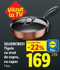 Lidl Silvercrest tigaie cu strat de cupru, cu capac Ofertă