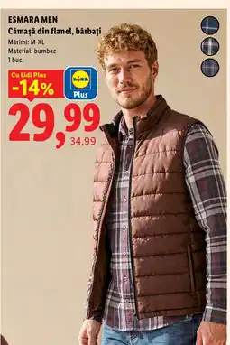 Lidl Esmara men cămașă din flanel bărbați Ofertă