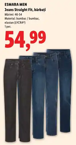 Lidl Esmara men jeans straight fit bărbați Ofertă