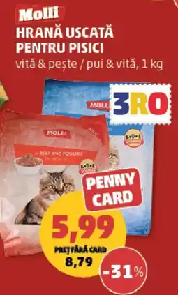 Penny Molli hrană uscată pentru pisici Ofertă