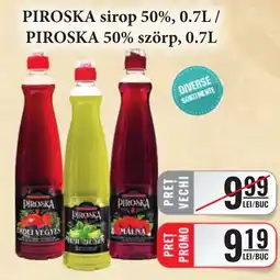 CBA Piroska sirop 50% Ofertă