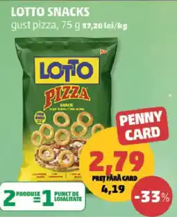 Penny Lotto pizza snack Ofertă