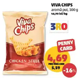 Penny Viva Chips chicken style Ofertă