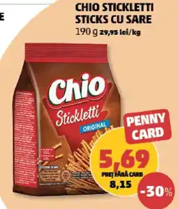 Penny Chio stickletti sticks cu sare Ofertă