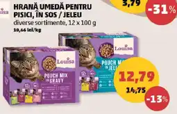 Penny Louisa hrană umedă pentru pisici, în sos / jeleu Ofertă