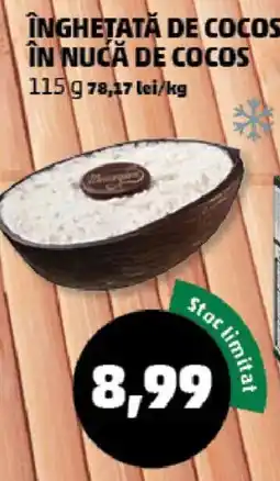 Penny Mongongo inghetata de cocos in nucă de cocos Ofertă