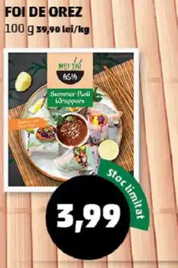 Penny Mei Tai Asia Summer Roll Wrappers Ofertă