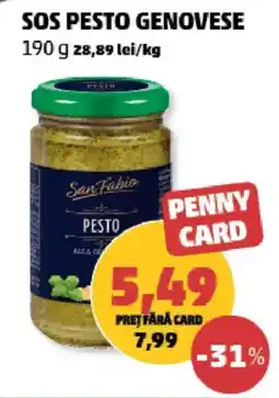 Penny San Fabio sos pesto genovese Ofertă